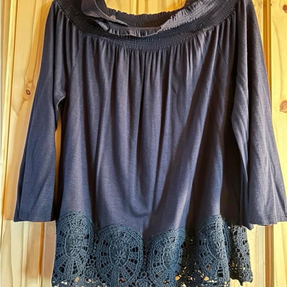 Navy blouse